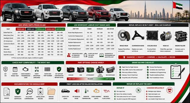 Used GMC Spare Parts UAE