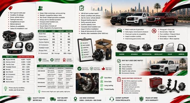 Used GMC Spare Parts UAE