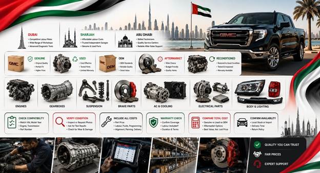 Used GMC Spare Parts UAE