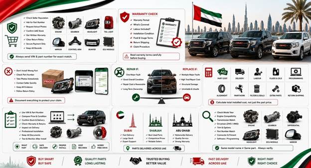 New GMC Spare Parts UAE