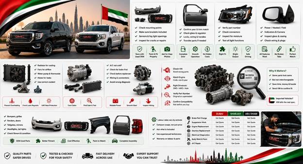 Used GMC Spare Parts UAE