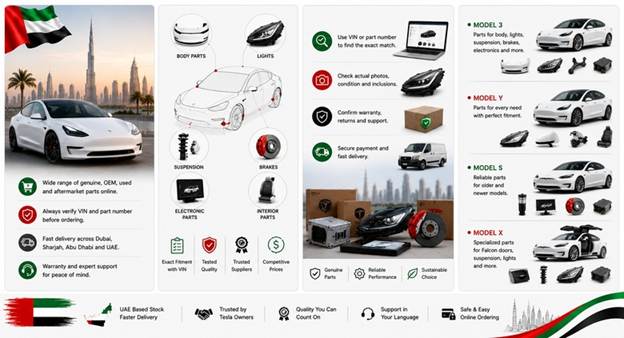 Used Tesla Spare Parts UAE