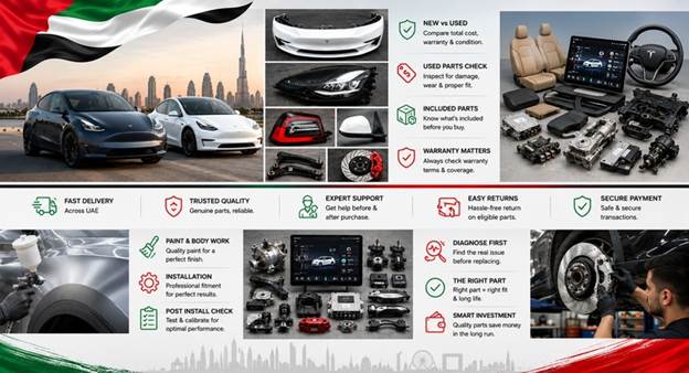 New Tesla Spare Parts UAE