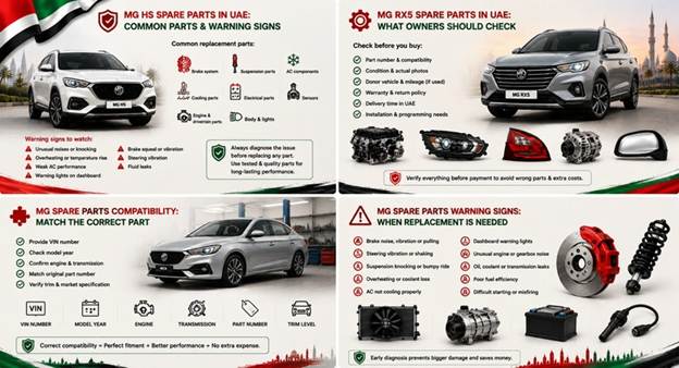 Used MG Spare Parts UAE