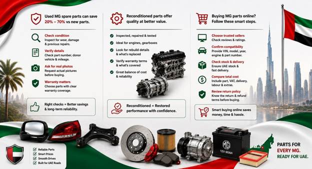 Used MG Spare Parts UAE