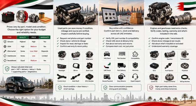 Used Cadillac Spare Parts UAE