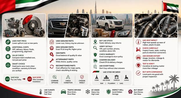 Used Cadillac Spare Parts UAE