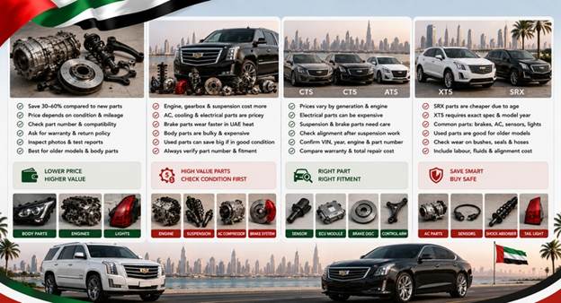 Used Cadillac Spare Parts UAE