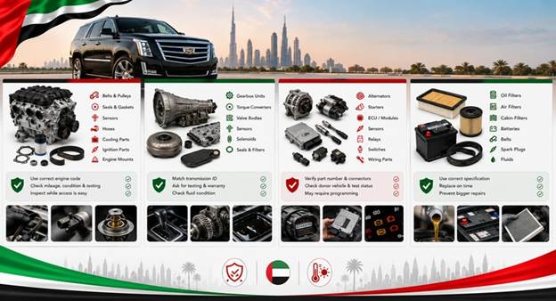 Used Cadillac Spare Parts UAE
