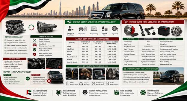 Genuine Cadillac Spare Parts UAE