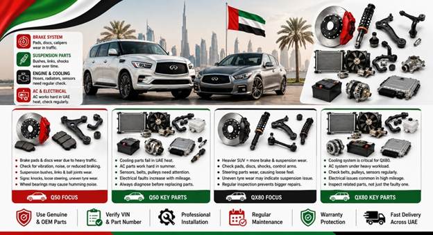 Used Infiniti Spare Parts UAE