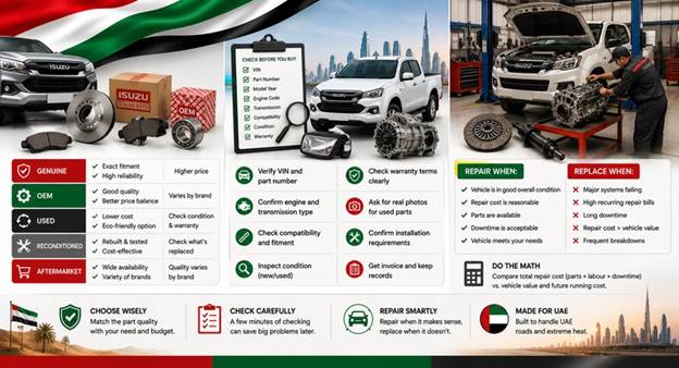 Used Isuzu Spare Parts UAE