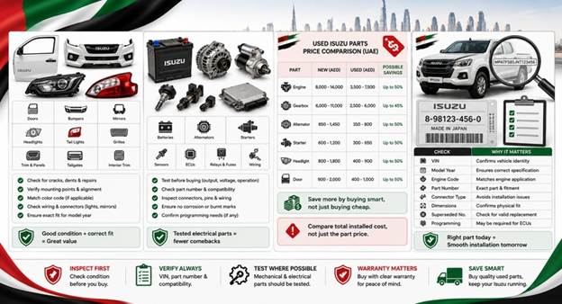 Used Isuzu Spare Parts UAE
