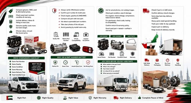 Used Isuzu Spare Parts UAE