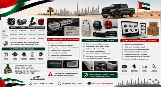 Used Ram Spare Parts UAE