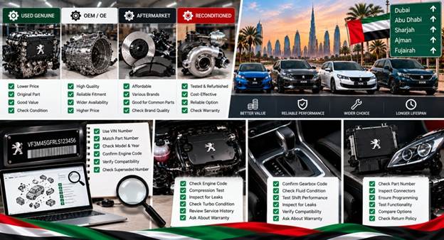 Used Peugeot Spare Parts UAE