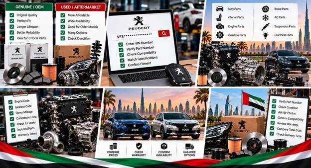 Used Peugeot Spare Parts UAE