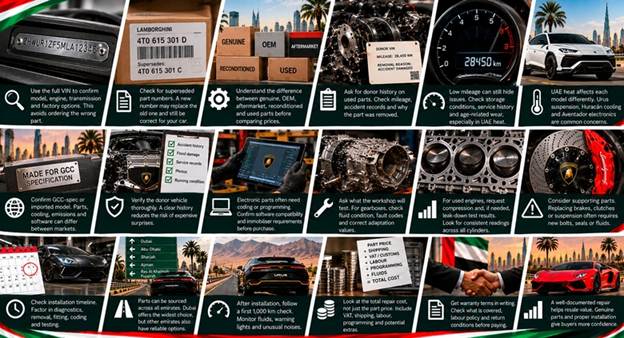 Used Lamborghini Spare Parts UAE