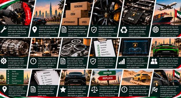 Used Lamborghini Spare Parts UAE