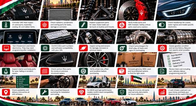 Genuine Maserati Spare Parts UAE