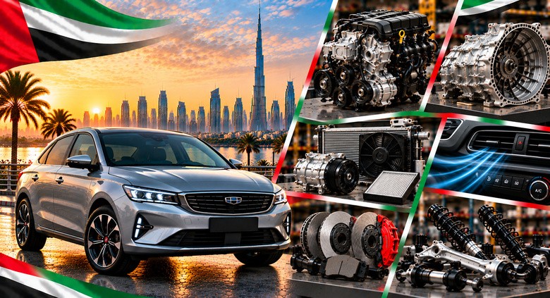 New Geely Emgrand Spare Parts UAE