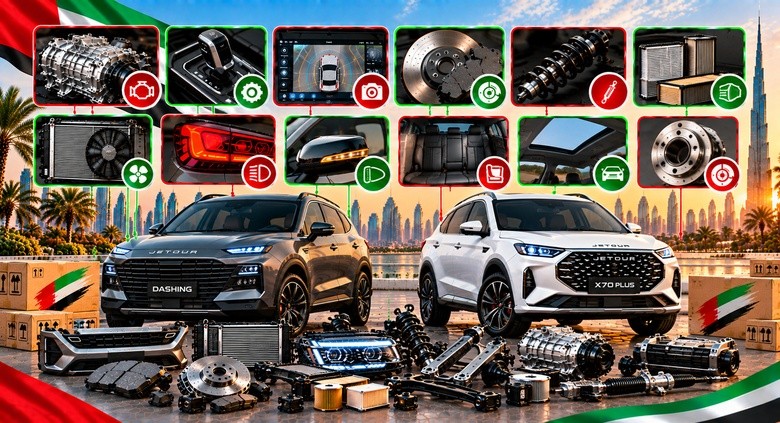 Genuine Jetour Spare Parts UAE