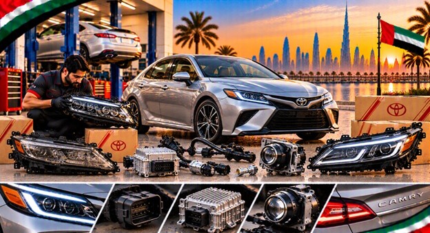 Left and right replacement headlights for Toyota Camry