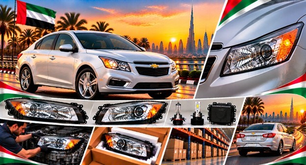 Left and right replacement headlights for Chevrolet Cruze