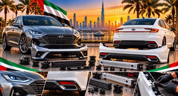 Hyundai Sonata rear bumper for vehicle repair and replacement