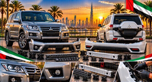 Mitsubishi Pajero rear bumper for vehicle repair and replacement