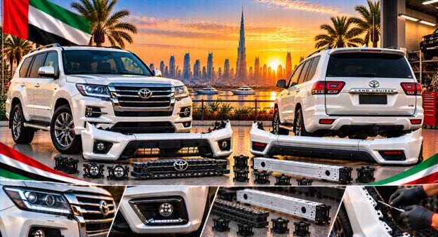 Toyota Land Cruiser replacement bumper assembly for compatible models