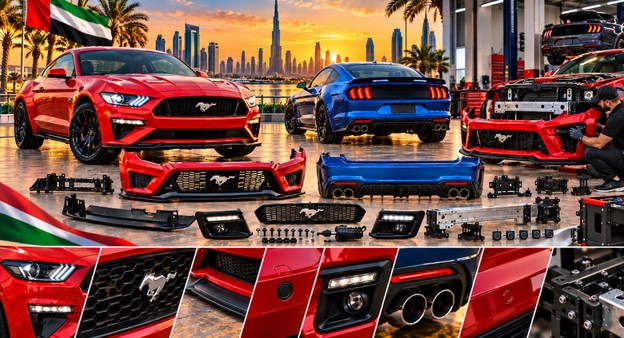 Ford Mustang rear bumper for vehicle repair and replacement