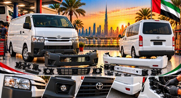 Toyota Hiace rear bumper for vehicle repair and replacement