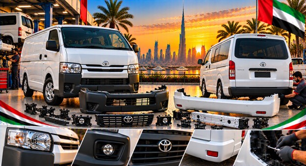 Toyota Hiace replacement bumper assembly for compatible models 