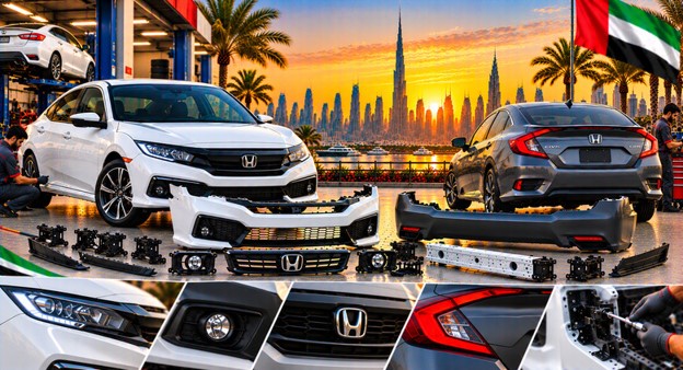 Honda Civic replacement bumper assembly for compatible models