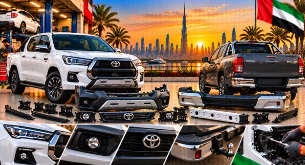 Toyota Hilux rear bumper for vehicle repair and replacement
