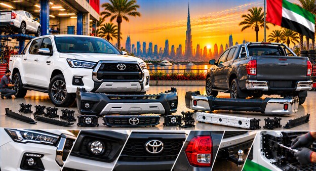 Toyota Hilux replacement bumper assembly for compatible models