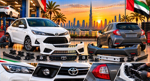 Replacement front bumper for Toyota Yaris in the UAE