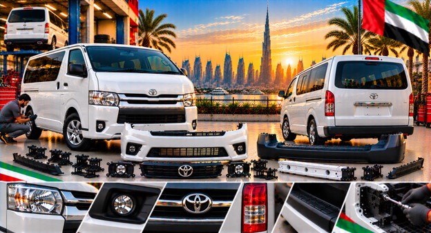 Toyota Hiace rear bumper for vehicle repair and replacement