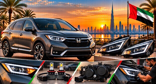 Left and right replacement headlights for Honda CR-V