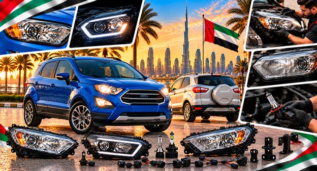 Left and right replacement headlights for Ford EcoSport