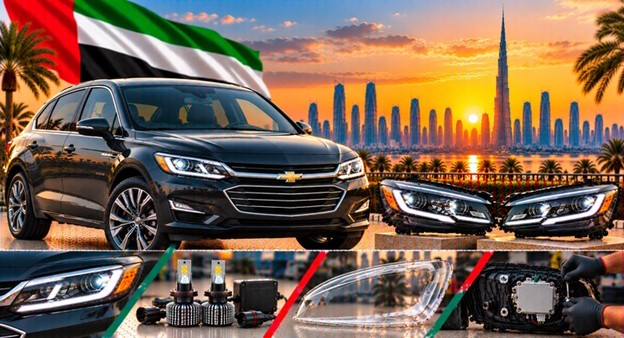Left and right replacement headlights for Chevrolet Malibu