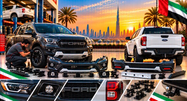 Replacement front bumper for Ford Ranger in the UAE
