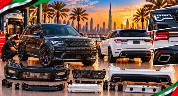 Replacement front bumper for Range Rover Sport in the UAE