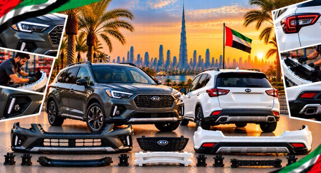 Kia Sorento rear bumper for vehicle repair and replacement