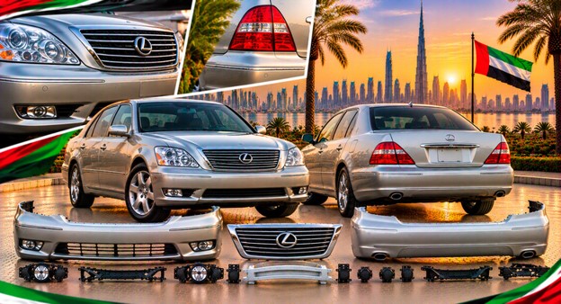 Replacement front bumper for Lexus LS430 in the UAE