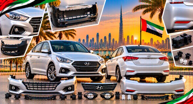 Hyundai Accent rear bumper for vehicle repair and replacement