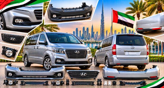 Hyundai H-1 rear bumper for vehicle repair and replacement