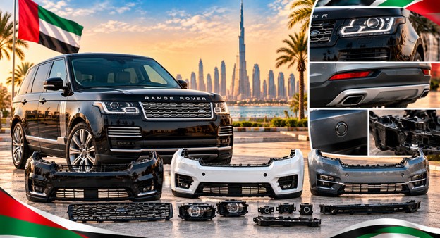 Replacement front bumper for Range Rover Vogue in the UAE