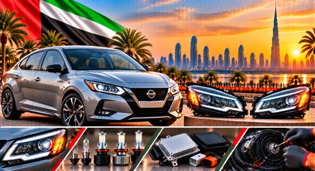 Left and right replacement headlights for Nissan Sentra